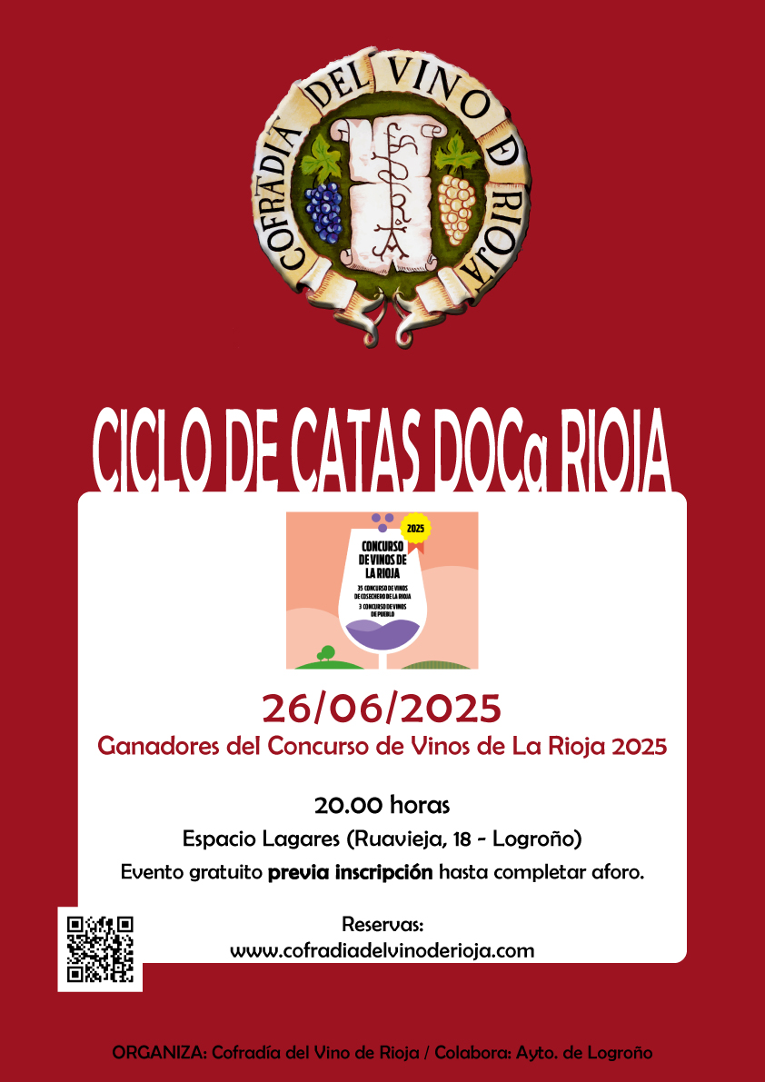 Cata de Ganadores del Concurso de Vinos de La Rioja&nbsp;2025